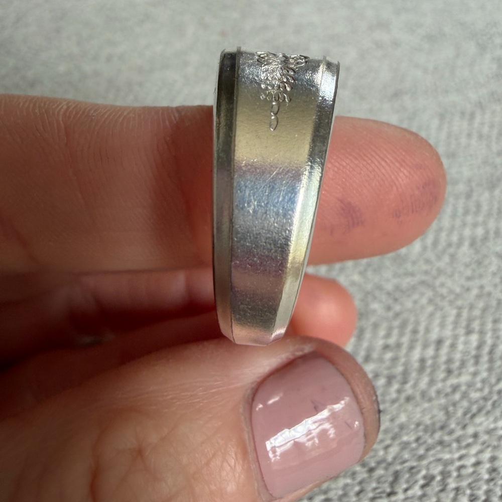 H Engraved Spoon Ring Size 10.5 - Picture 12 of 13